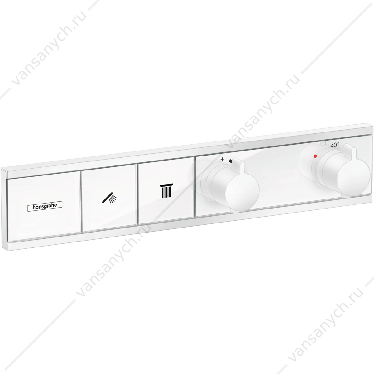 Термостат для 2 потребителей (внешня часть) белый матовый HANSGROHE RainSelect 15380700 HANSGROHE (Германия) купить в Тюмени (Ван Саныч™)