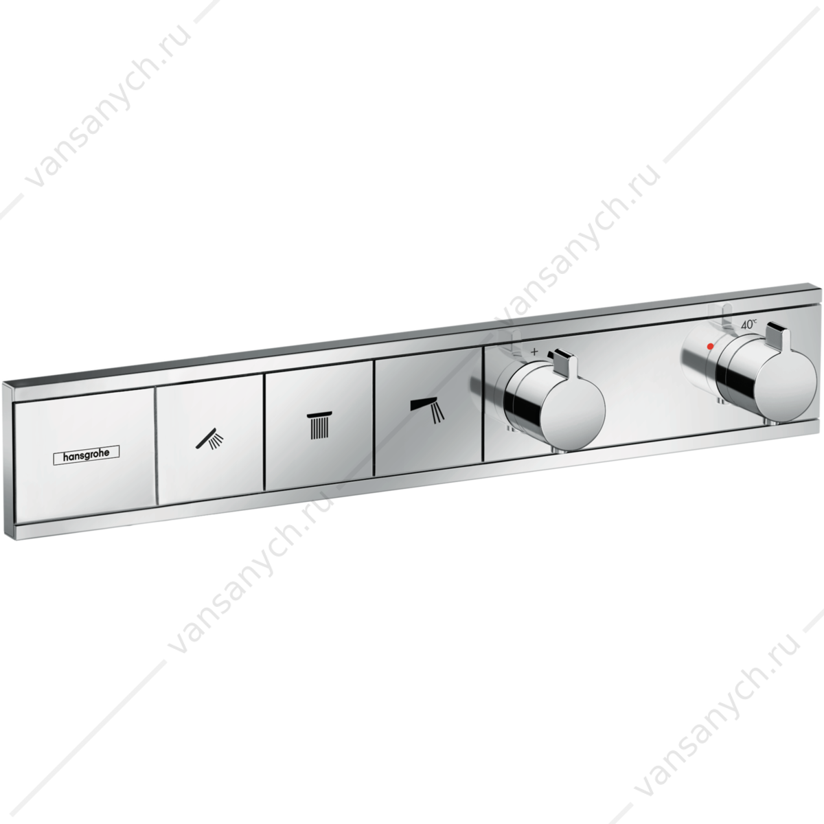 Термостат для 3 потребителей (внешня часть) хром HANSGROHE RainSelect 15381000 HANSGROHE (Германия) купить в Тюмени (Ван Саныч™)