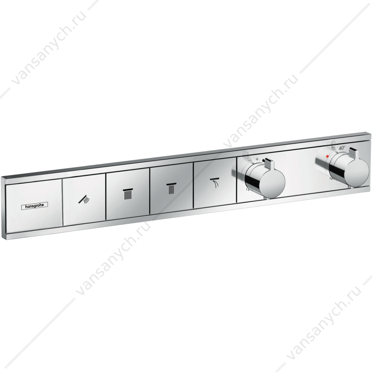 Термостат для 4 потребителей (внешня часть) хром HANSGROHE RainSelect 15382000 HANSGROHE (Германия) купить в Тюмени (Ван Саныч™)