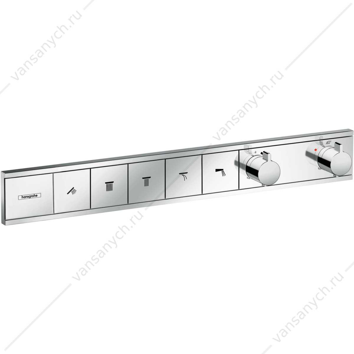 Термостат для 5 потребителей (внешня часть) хром HANSGROHE RainSelect 15384000 HANSGROHE (Германия) купить в Тюмени (Ван Саныч™)
