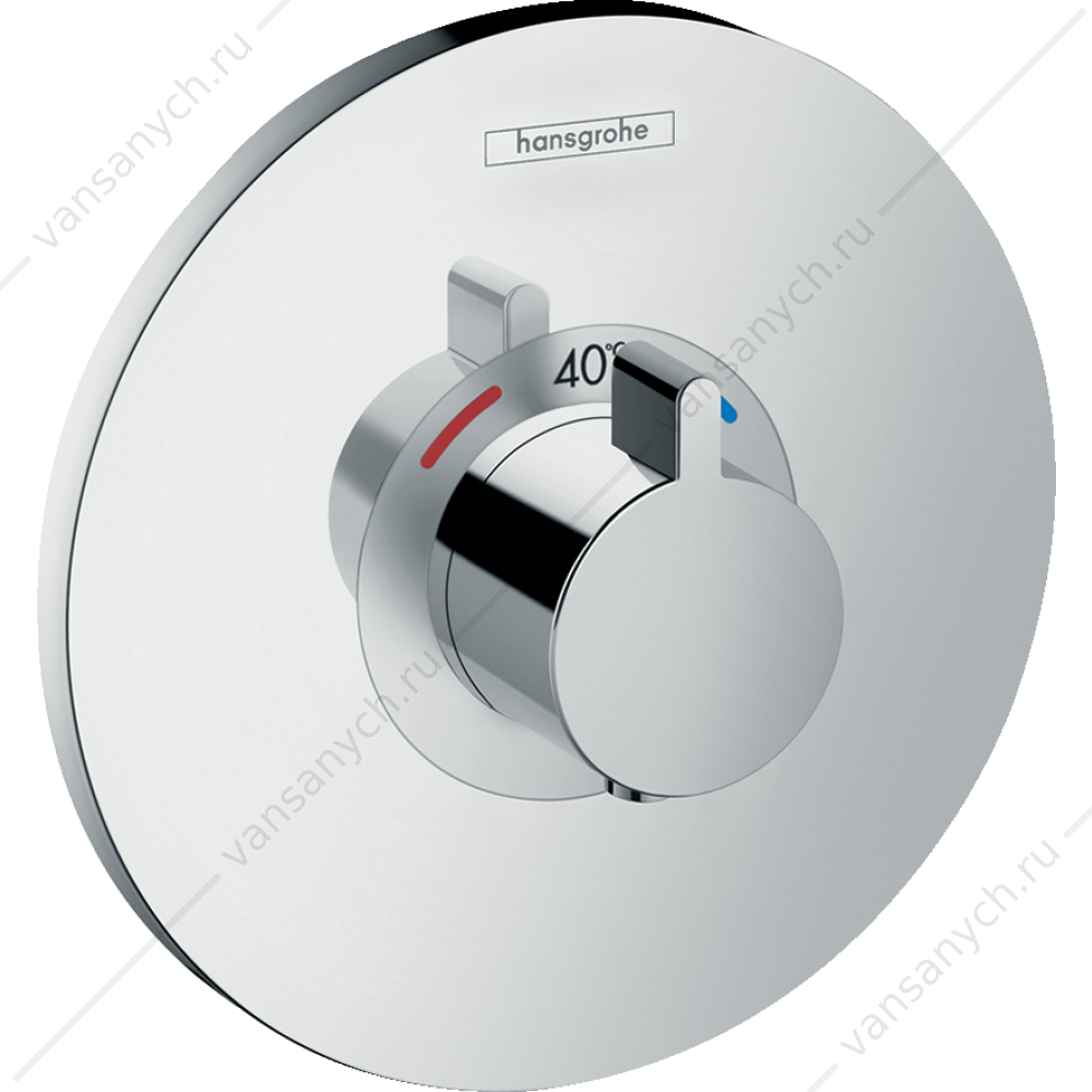 Смеситель термостат для душа (внешняя часть) HANSGROHE Ecostat S 15755000 HANSGROHE (Германия) купить в Тюмени (Ван Саныч™)