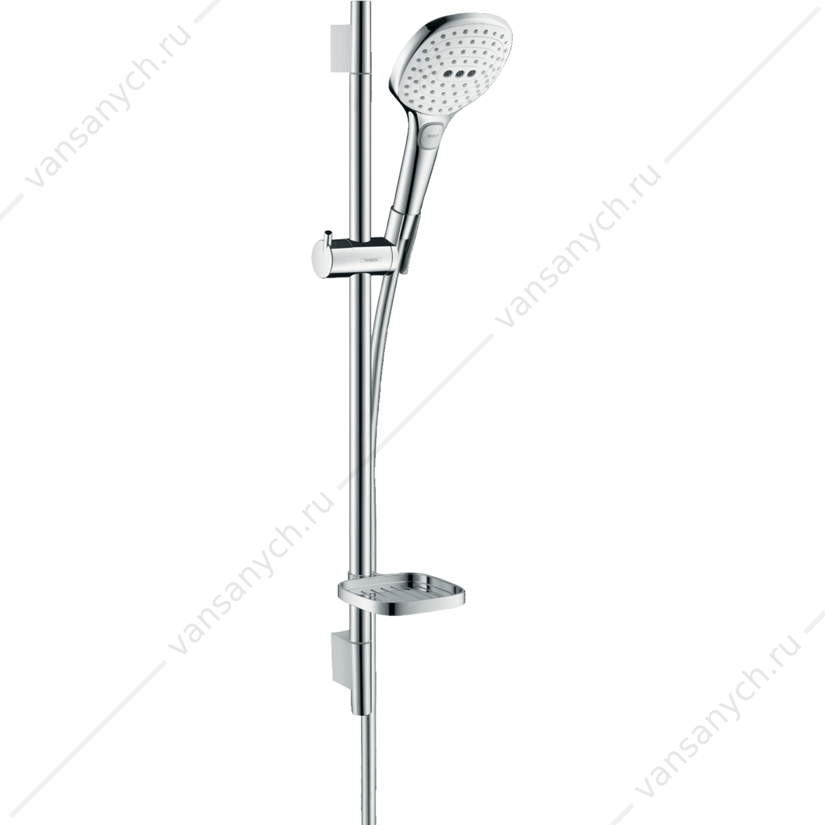 Душевой гарнитур Raindance Select Е 120 3 jet 65 см хром/белый HANSGROHE  26620400 HANSGROHE (Германия) купить в Тюмени (Ван Саныч™)