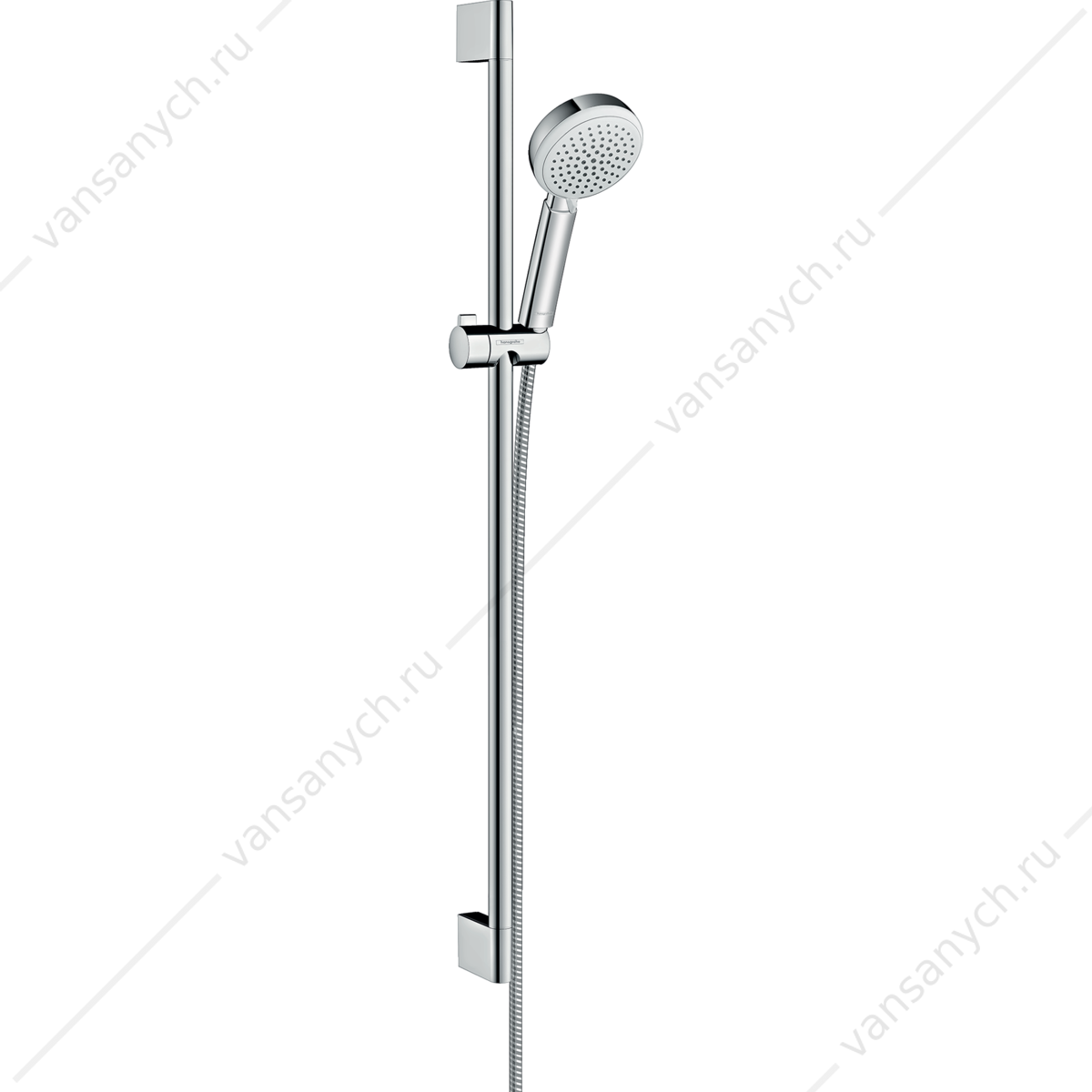 Душевой гарнитур Crometta 100 Vario 90 см хром/белый HANSGROHE  26657400 HANSGROHE (Германия) купить в Тюмени (Ван Саныч™)