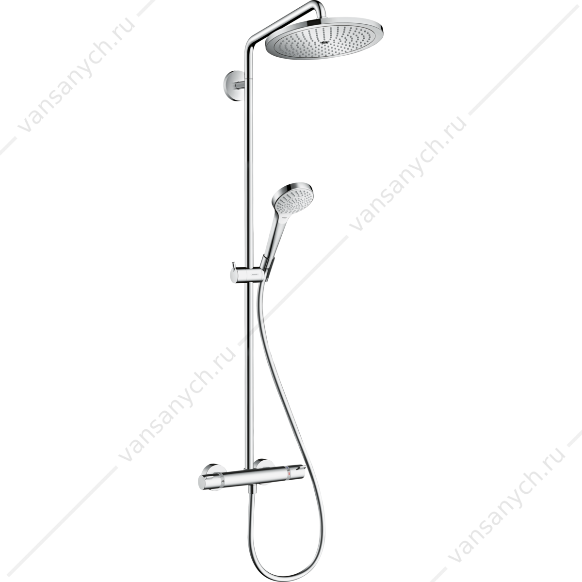 Душевая система с термостатом HANSGROHE Croma Select 280 1jet showerpipe 26790000 HANSGROHE (Германия) купить в Тюмени (Ван Саныч™)