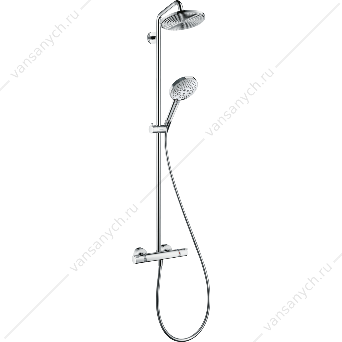 Душевая система с термостатом HANSGROHE Raindance Select  Showerpipe 240, 27115000 HANSGROHE (Германия) купить в Тюмени (Ван Саныч™)