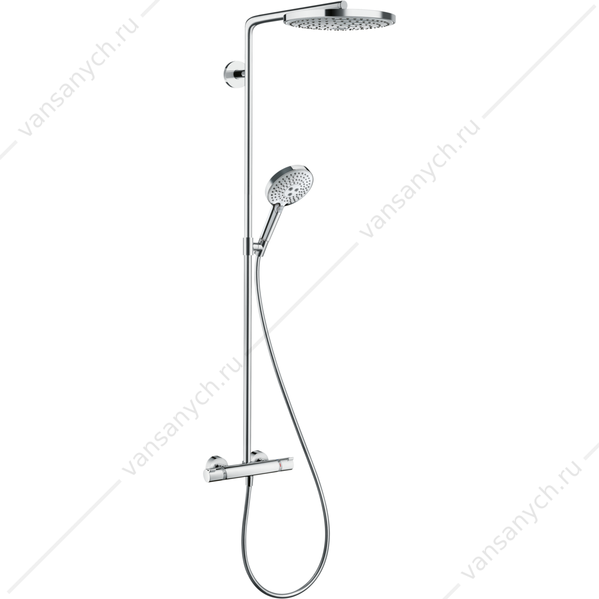Душевая система с термостатом HANSGROHE Raindance Select Showerpipe S240 2 jet белый/хром 27129400 HANSGROHE (Германия) купить в Тюмени (Ван Саныч™)