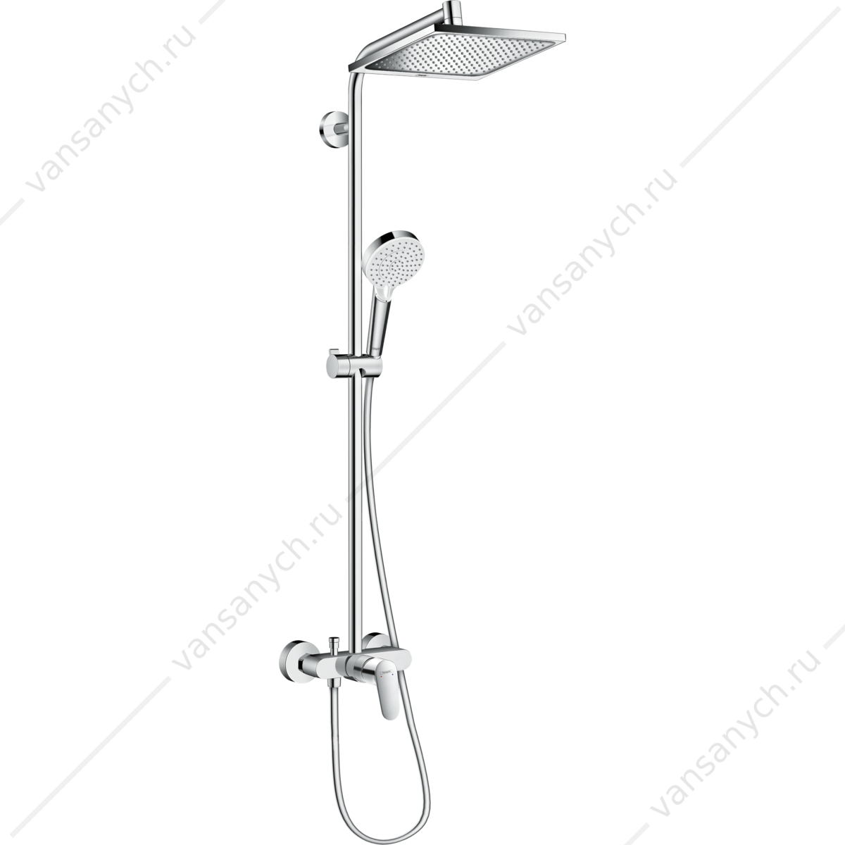 Душевая система HANSGROHE Crometta E 240 1jet Showerpipe 27284000 HANSGROHE (Германия) купить в Тюмени (Ван Саныч™)