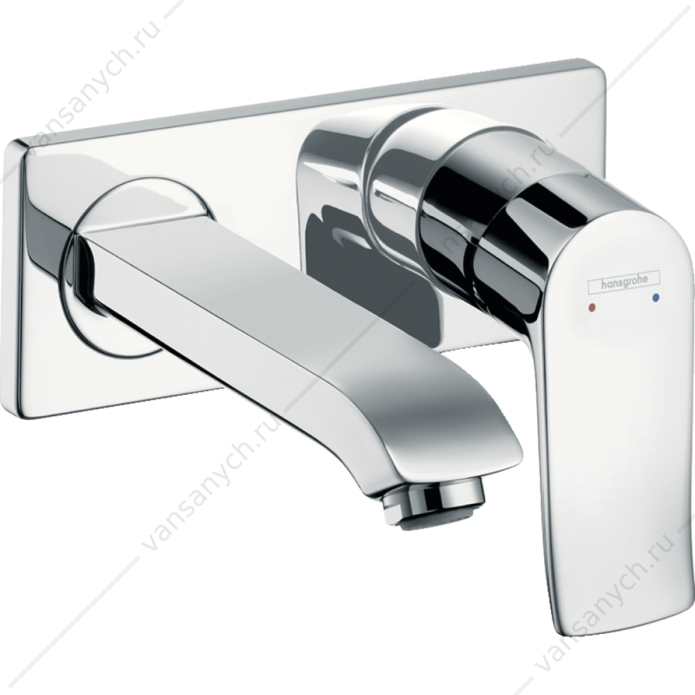 Смеситель встраиваемый для  раковины HANSGROHE Metris 31085000, излив 165 мм   HANSGROHE (Германия) купить в Тюмени (Ван Саныч™)