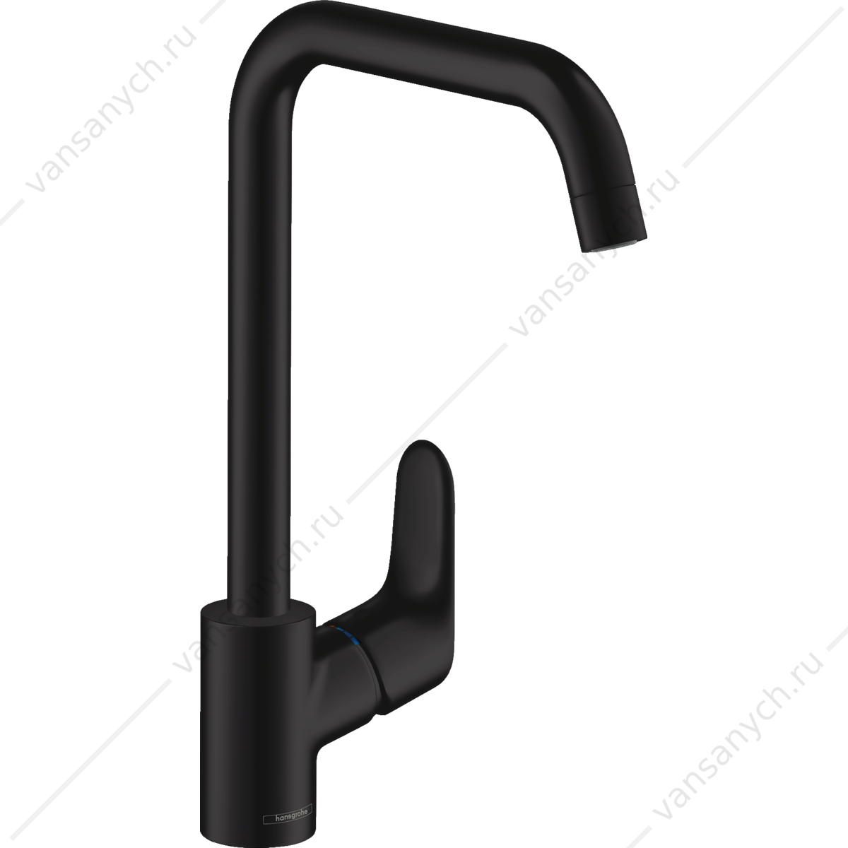 Смеситель для кухни черный матовый HANSGROHE Focus 31820670 HANSGROHE (Германия) купить в Тюмени (Ван Саныч™)