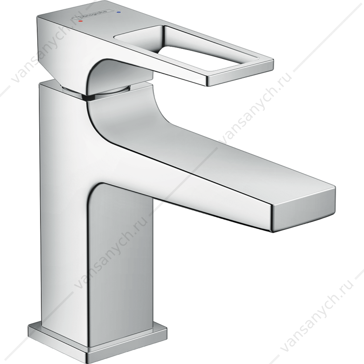 Смеситель для раковины 100 с рукояткой-петлей push-open HANSGROHE Metropol 74500000 HANSGROHE (Германия) купить в Тюмени (Ван Саныч™)