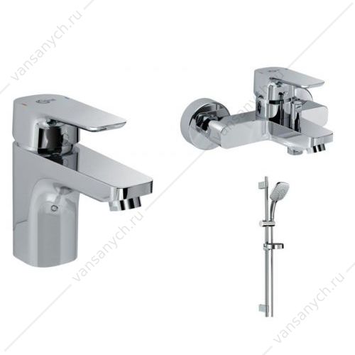 Набор для ванны Ideal Standard Ceraplan III(B0704AA см-ль д/умыв. + B0718AA см-ль д/ванны + B0008AA душ. гарнитур) Ideal Standard (Бельгия) купить в Тюмени (Ван Саныч™)