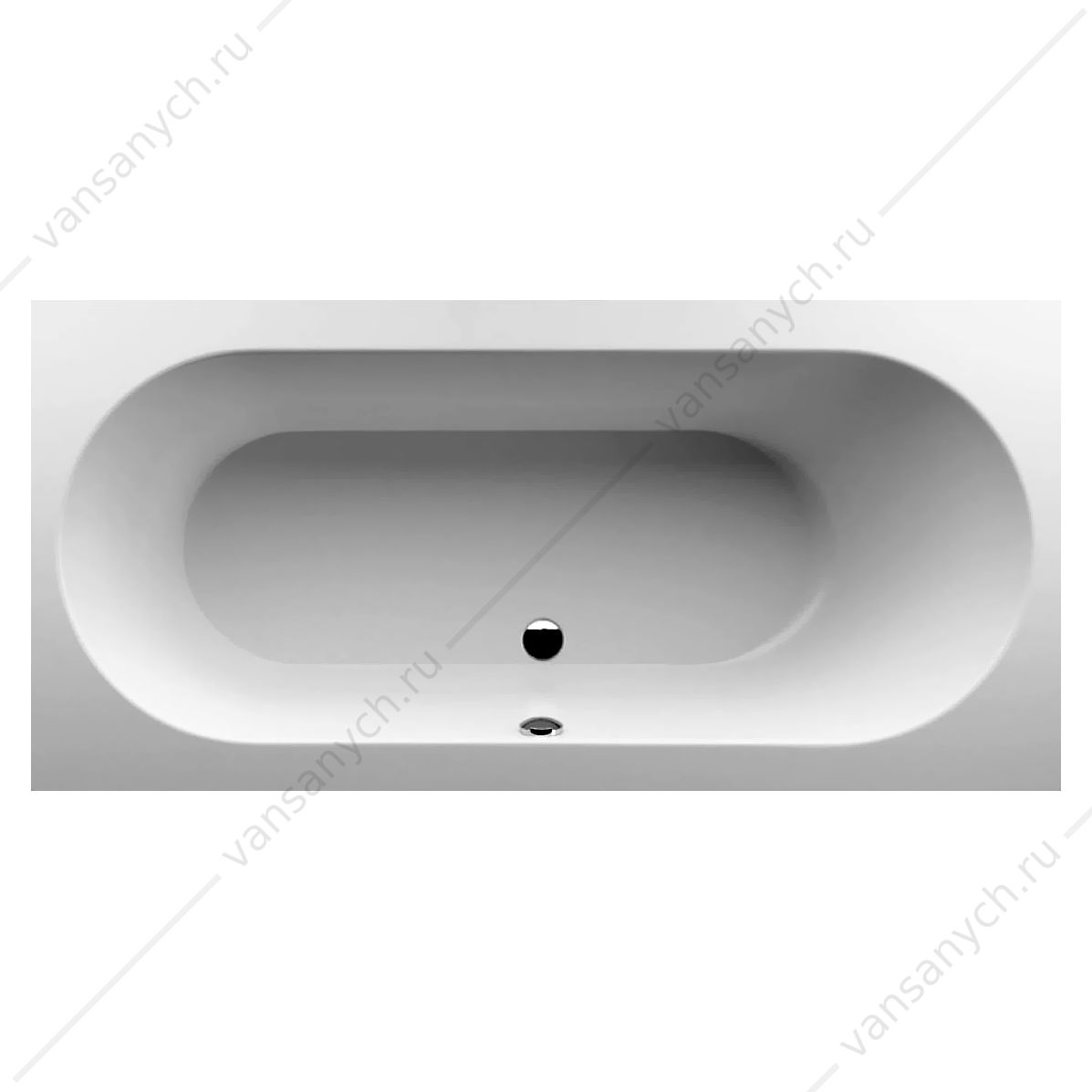 Ванна Villeroy & Boch Oberon Duo 190x90, с ножками,  материал кварил Quaryl® UBQ199OBE2V-01 Villeroy&Boch (Германия) купить в Тюмени (Ван Саныч™)
