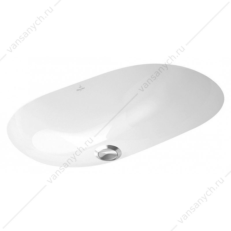 Раковина VILLEROY & BOCH O.Novo 530 х 320 мм, встраиваемая снизу,  белый альпин, 41625001 Villeroy&Boch (Германия) купить в Тюмени (Ван Саныч™)