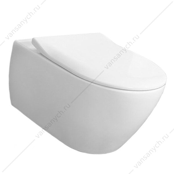 Унитаз безободковый с сиденьем, подвесной VILLEROY & BOCH Subway 2.0, 5614R201 Villeroy&Boch (Германия) купить в Тюмени (Ван Саныч™)