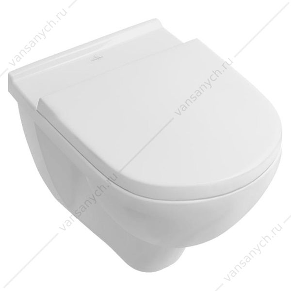 Унитаз с сиденьем подвесной VILLEROY & BOCH O.Novo, сиденье микролифт,  weiss alpin, 5660H101 Villeroy&Boch (Германия) купить в Тюмени (Ван Саныч™)