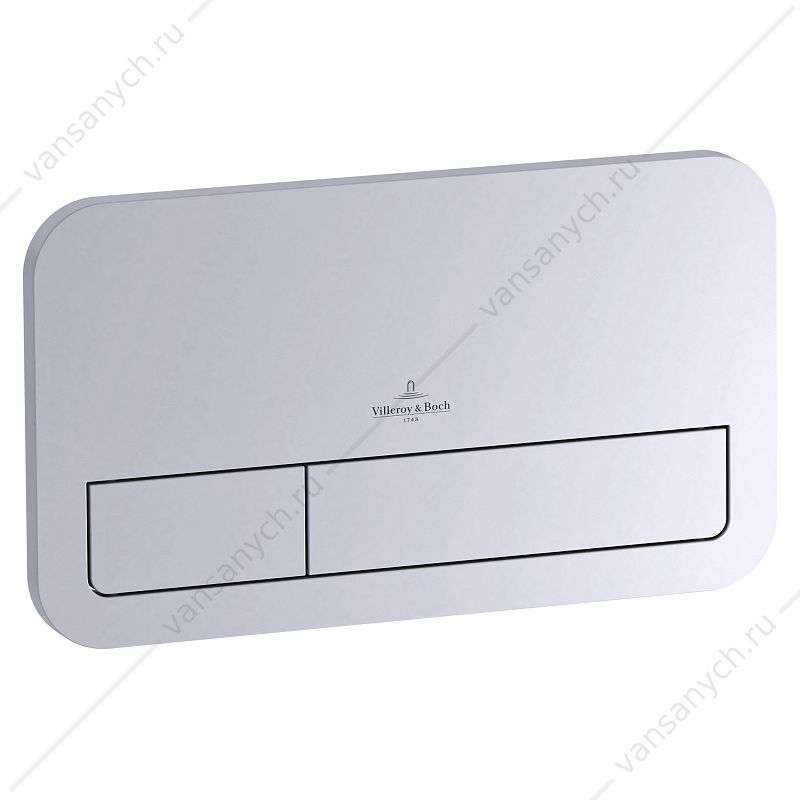 Кнопка смыва VILLEROY & BOCH ViConnect двухрежимная Flush Plate E200, хром 9224 9061  Villeroy&Boch (Германия) купить в Тюмени (Ван Саныч™)
