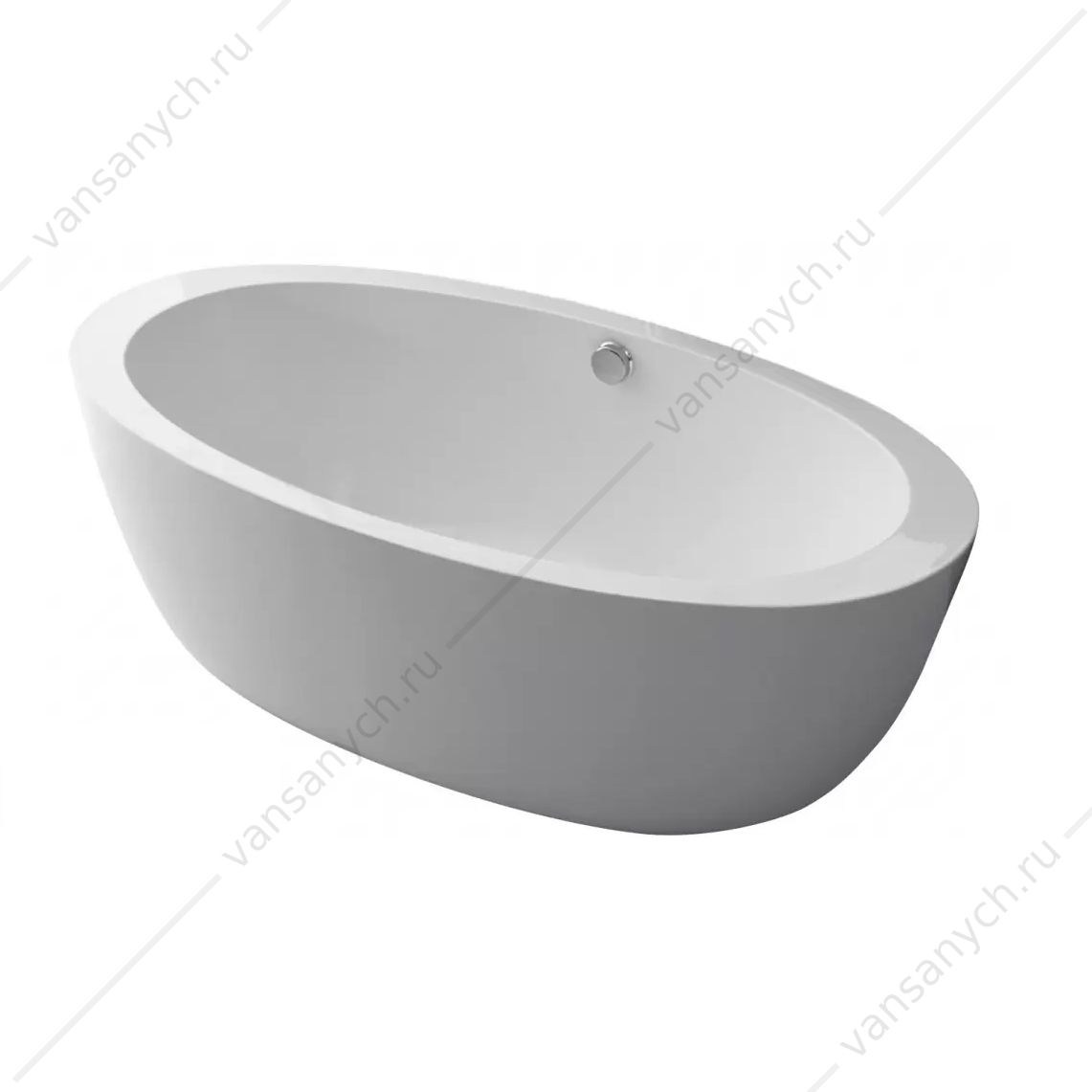 Ванна 170х90 акриловая отдельностоящая BELBAGNO BB67-1700 в комплектеслив-перелив цвета хром. Belbagno (Италия) купить в Тюмени (Ван Саныч™)