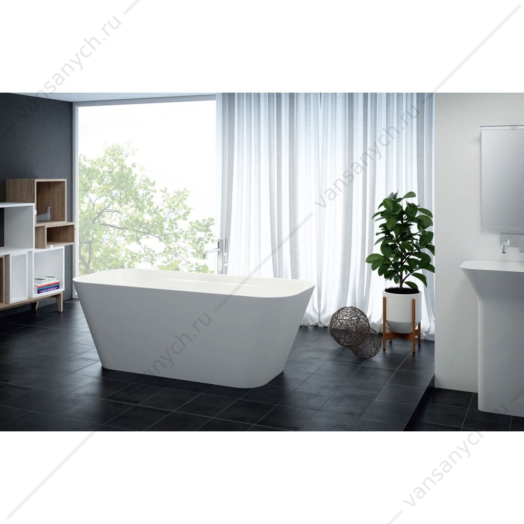Ванна из литьевого мрамора CEZARES TITAN-SQUARE 170х70х57 Cezares (Италия) купить в Тюмени (Ван Саныч™)