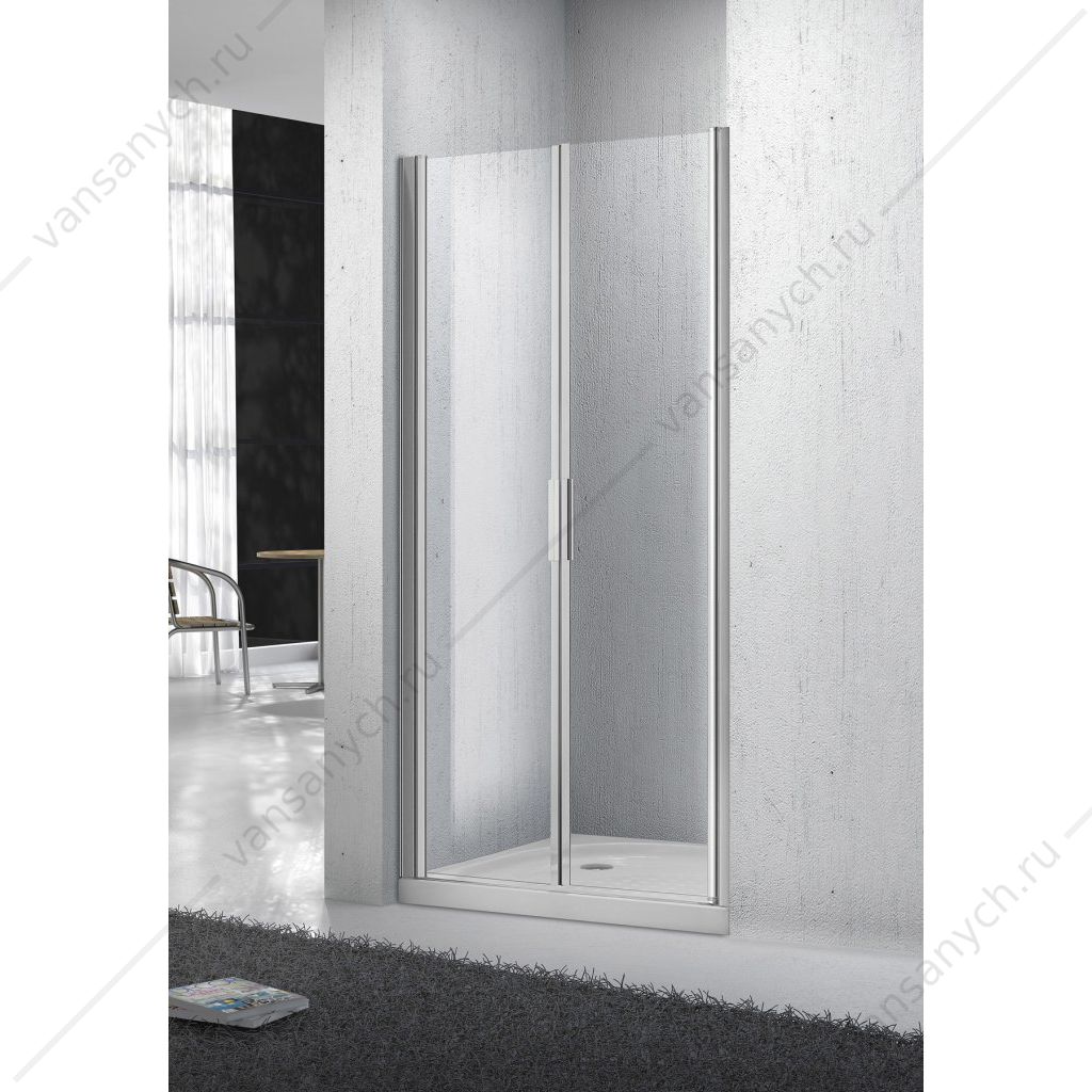 Душевая дверь в нишу BELBAGNO SELA-B-2 80х190 прозрачное (С) Belbagno (Италия) купить в Тюмени (Ван Саныч™)