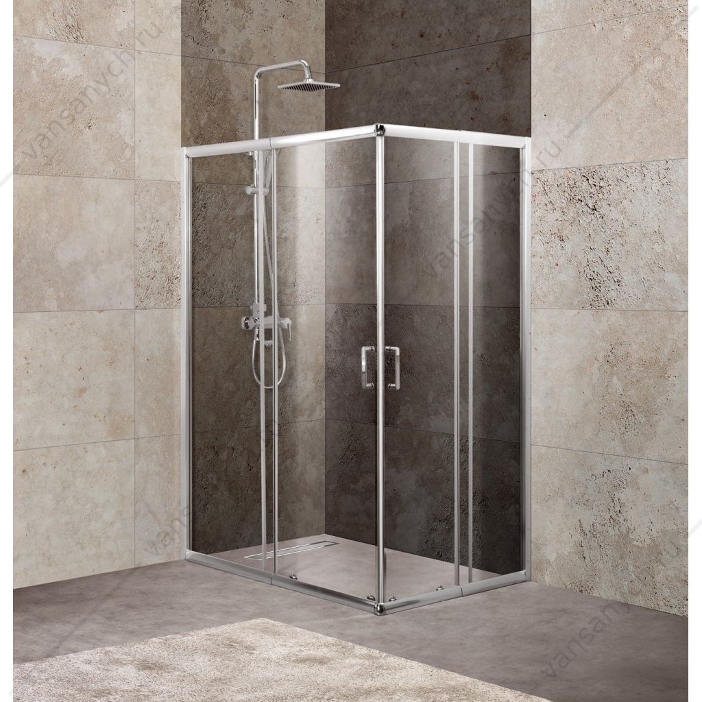 Душевой уголок BELBAGNO UNIQUE-AH-2 110/115 на 75/90 матовое (Р) Belbagno (Италия) купить в Тюмени (Ван Саныч™)