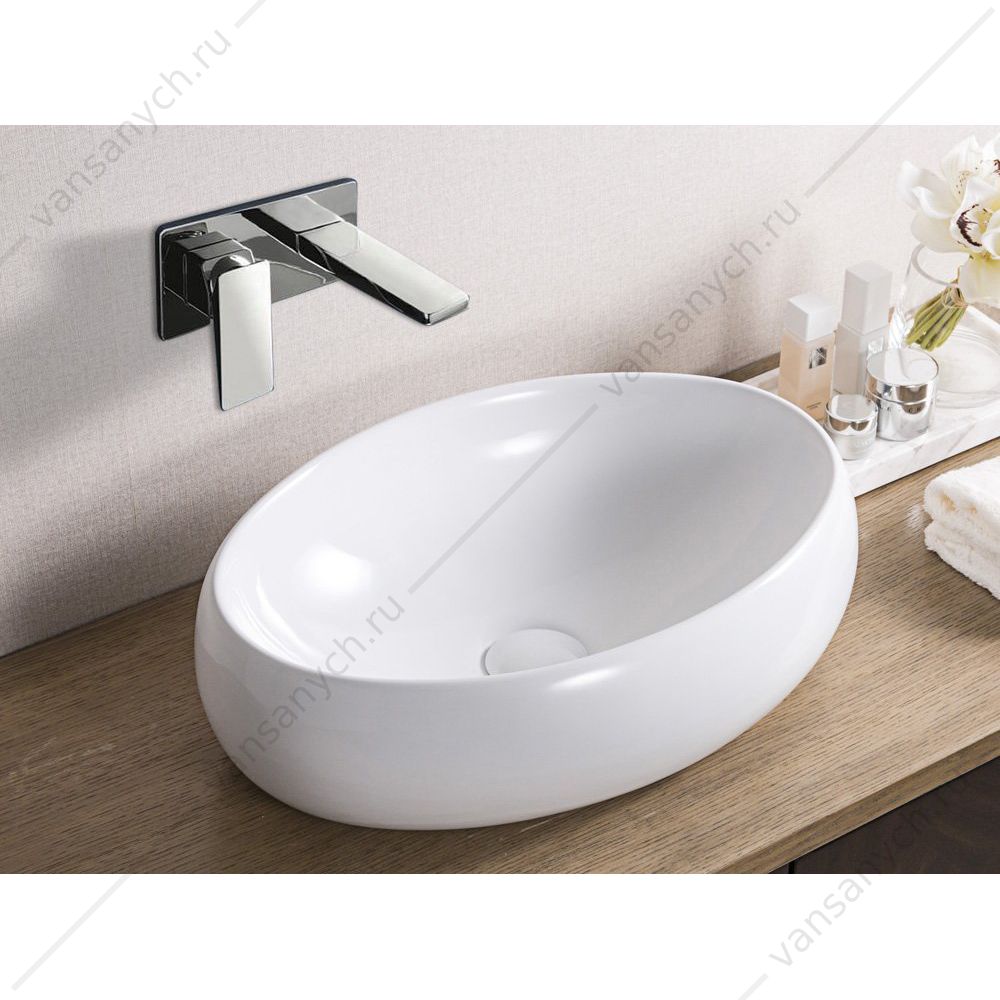 Раковина керамическая накладная BELBAGNO BB1085 белый Belbagno (Италия) купить в Тюмени (Ван Саныч™)