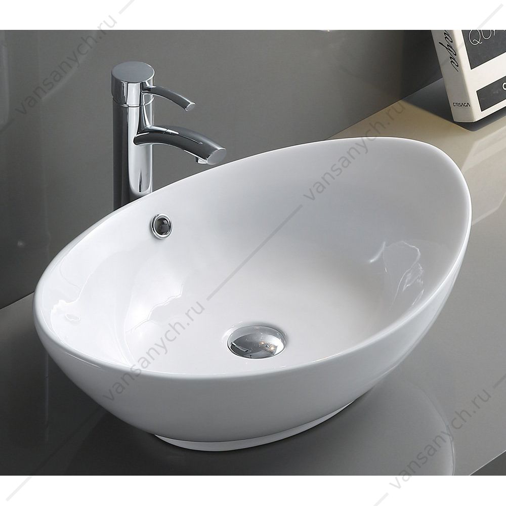 Раковина керамическая накладная овальная BELBAGNO BB1087 белый Belbagno (Италия) купить в Тюмени (Ван Саныч™)