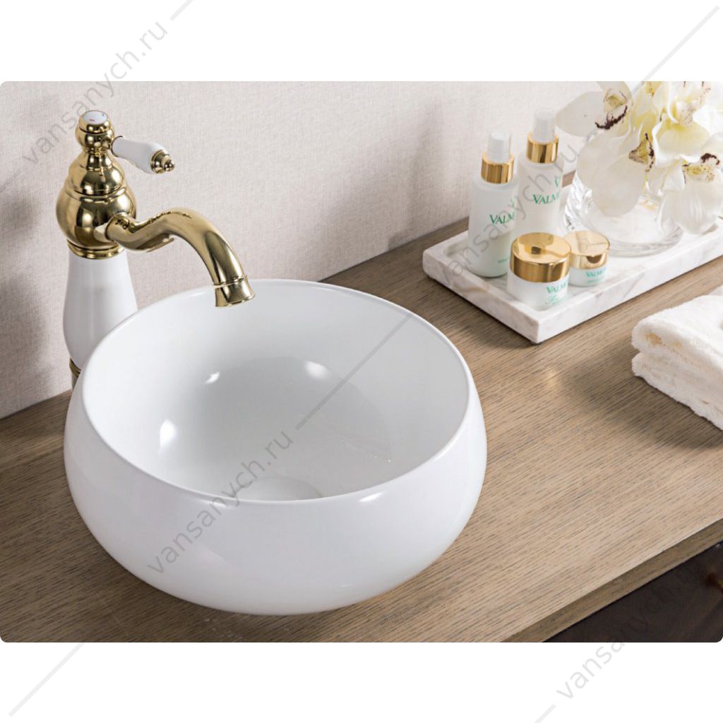Раковина накладная керамическая круглая BELBAGNO BB1114 белый Belbagno (Италия) купить в Тюмени (Ван Саныч™)