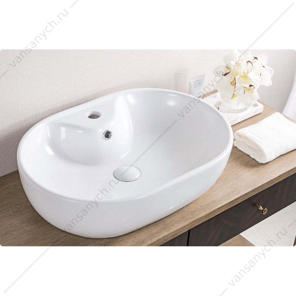 Раковина накладная керамическая BELBAGNO BB1151 белый Belbagno (Италия) купить в Тюмени (Ван Саныч™)