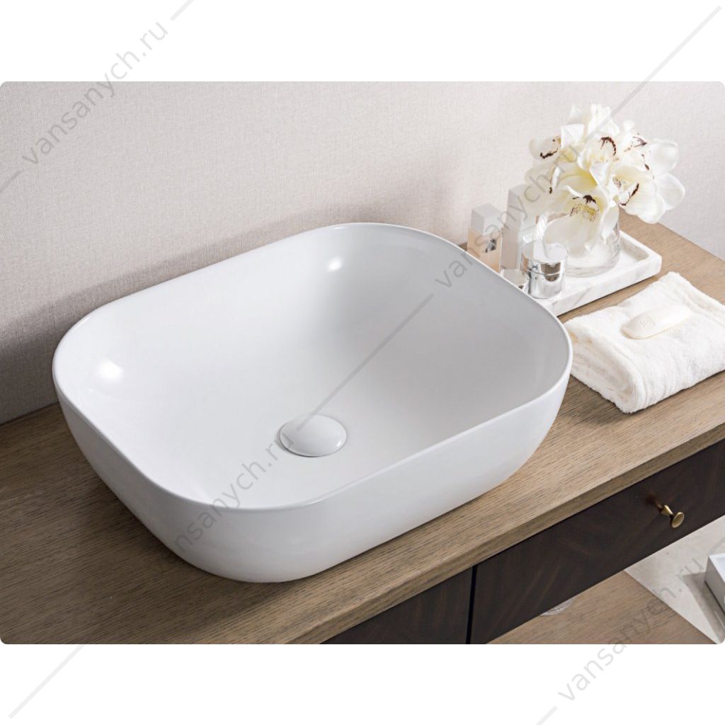 Раковина накладная керамическая BELBAGNO BB1302 белый Belbagno (Италия) купить в Тюмени (Ван Саныч™)