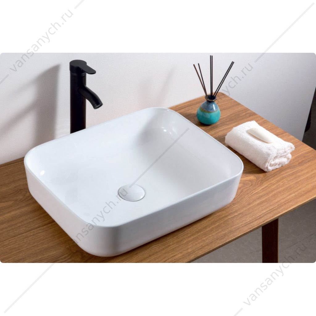 Раковина накладная керамическая BELBAGNO BB1304 белый Belbagno (Италия) купить в Тюмени (Ван Саныч™)