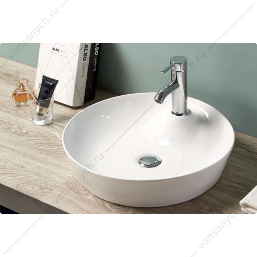 Раковина накладная керамическая BELBAGNO BB1306 белый Belbagno (Италия) купить в Тюмени (Ван Саныч™)
