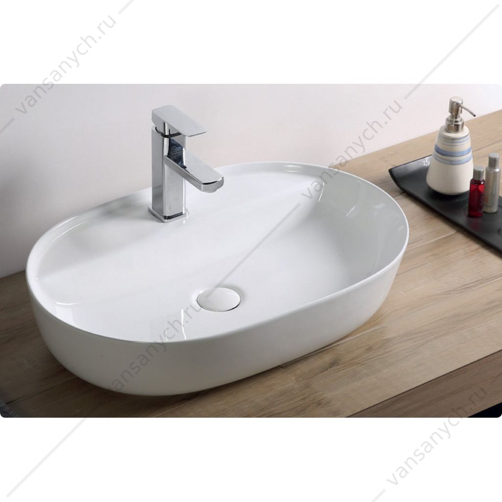 Раковина накладная керамическая BELBAGNO BB1346 белый Belbagno (Италия) купить в Тюмени (Ван Саныч™)