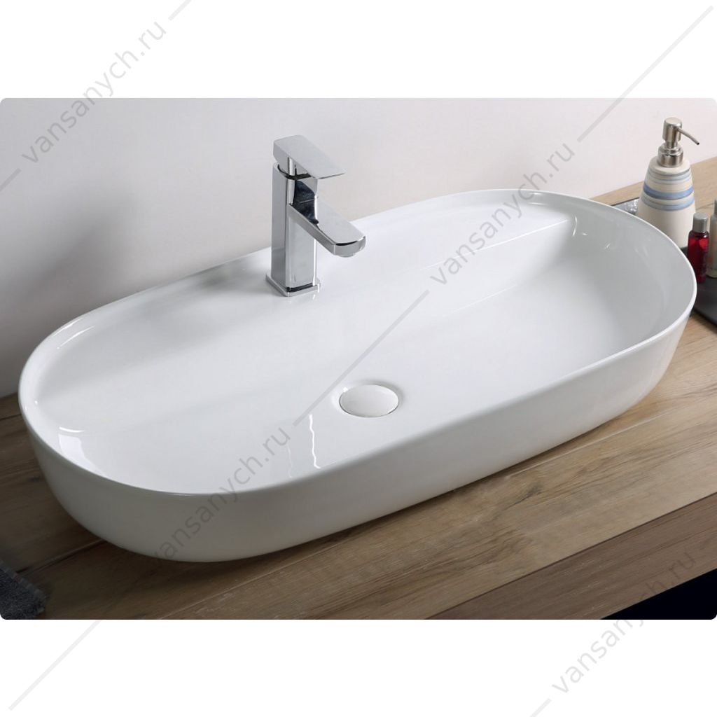 Раковина накладная керамическая BELBAGNO BB1347 белый Belbagno (Италия) купить в Тюмени (Ван Саныч™)