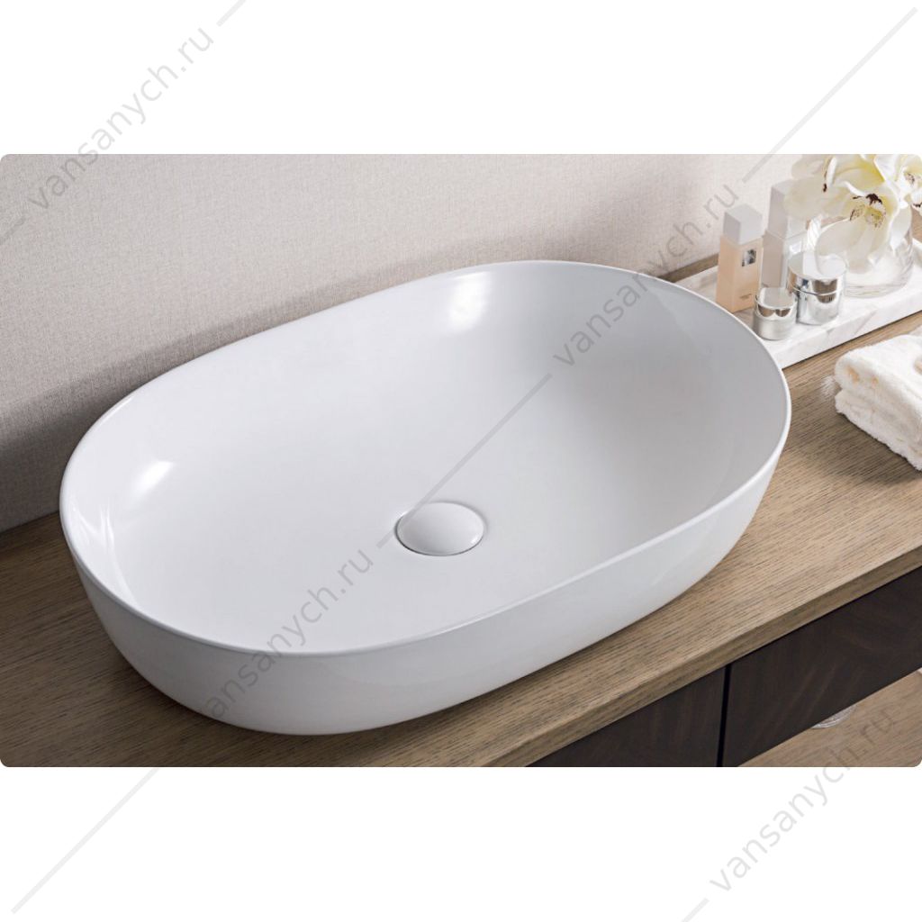 Раковина накладная керамическая BELBAGNO BB1348 белый Belbagno (Италия) купить в Тюмени (Ван Саныч™)