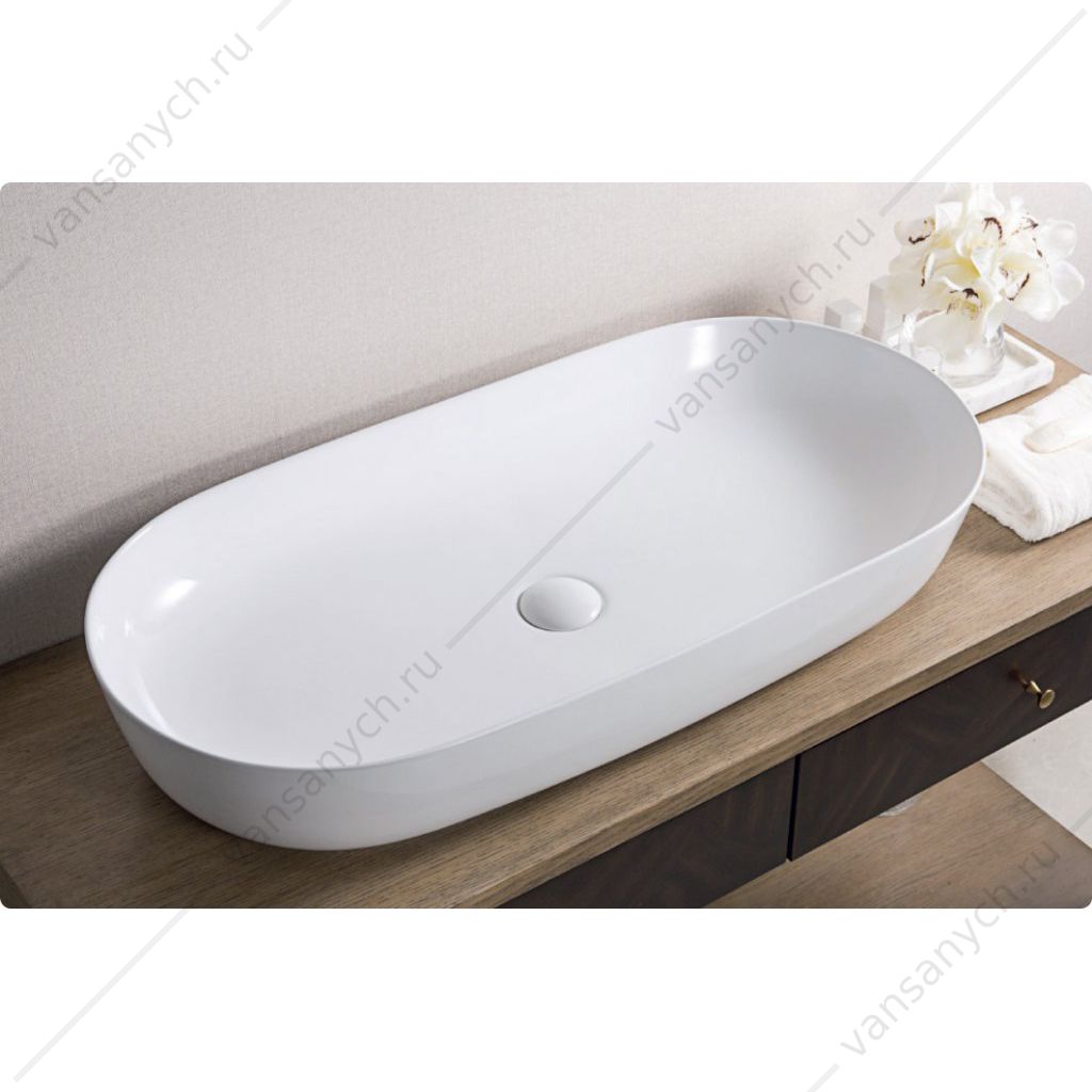 Раковина накладная керамическая BELBAGNO BB1349 белый Belbagno (Италия) купить в Тюмени (Ван Саныч™)