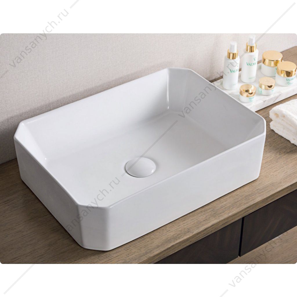 Раковина керамическая накладная BELBAGNO BB1386 белый Belbagno (Италия) купить в Тюмени (Ван Саныч™)