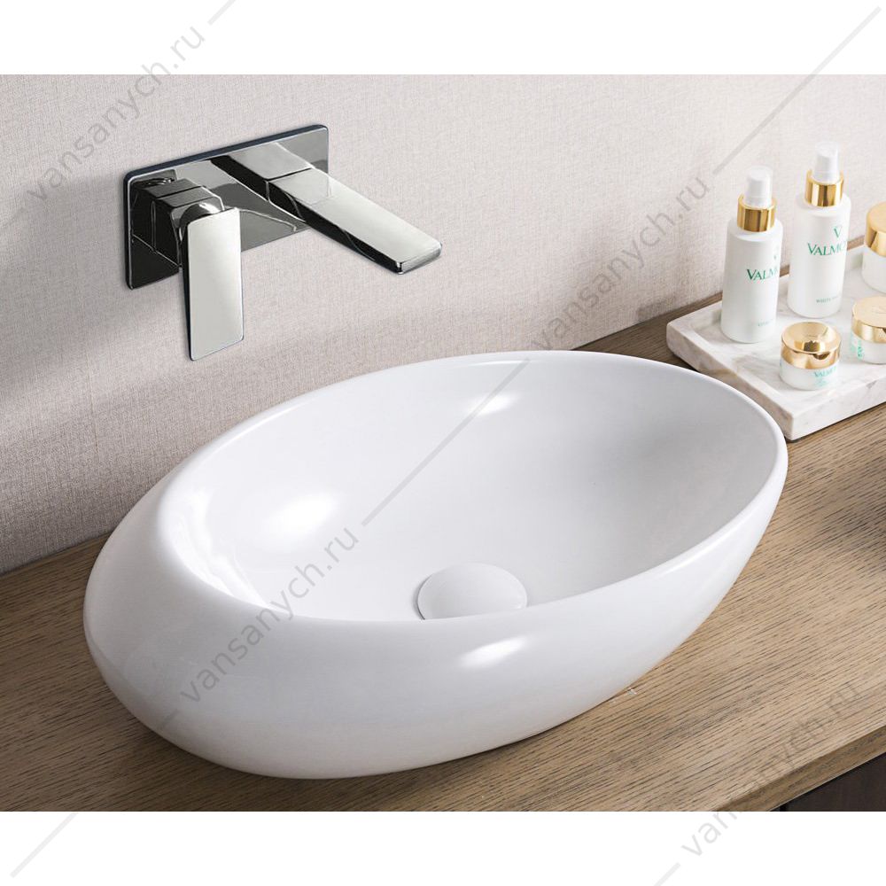 Раковина керамическая накладная овальная BELBAGNO BB1396 белый Belbagno (Италия) купить в Тюмени (Ван Саныч™)