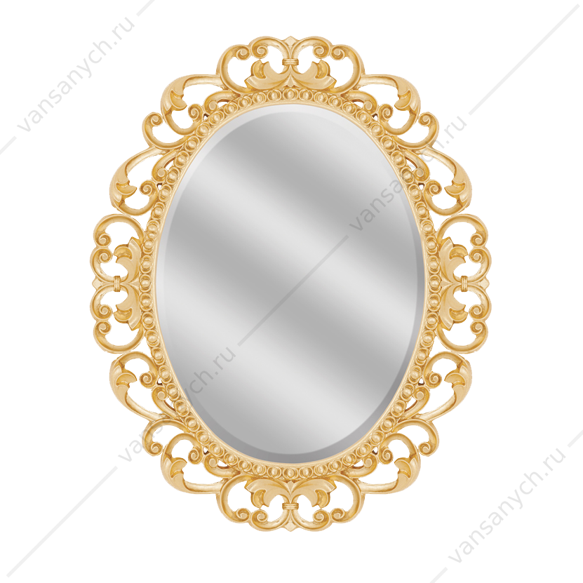 3349 Зеркало Misty Аврора 820х1020 (золото, овальное) Misty(Россия) купить в Тюмени (Ван Саныч™)