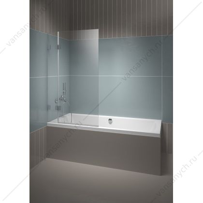 Шторка на ванну RIHO SCANDIC S109 900х1500 хром/прозр./8мм GC19200  RIHO (Чехия) купить в Тюмени (Ван Саныч™)