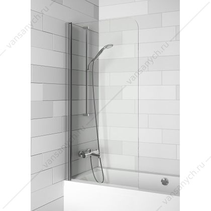 Шторка на ванну RIHO NAUTIC N107 753x1500 хром/прозр./6мм GGT0210750800  RIHO (Чехия) купить в Тюмени (Ван Саныч™)