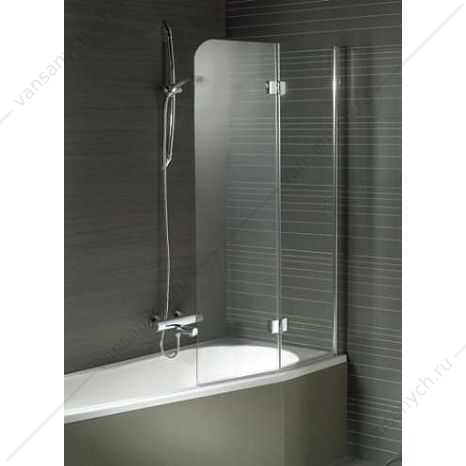 Шторка на ванну RIHO NAUTIC N500 DELTA 891x1500 хром/прозр./6мм GGT0220891800  RIHO (Чехия) купить в Тюмени (Ван Саныч™)