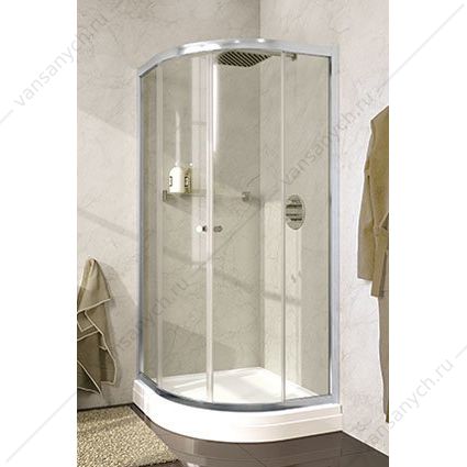 GK26200 Душевое ограждение сектор круга RIHO LUCENA 1000х1000x1950 хром/прозрачное/6мм RIHO (Чехия) купить в Тюмени (Ван Саныч™)