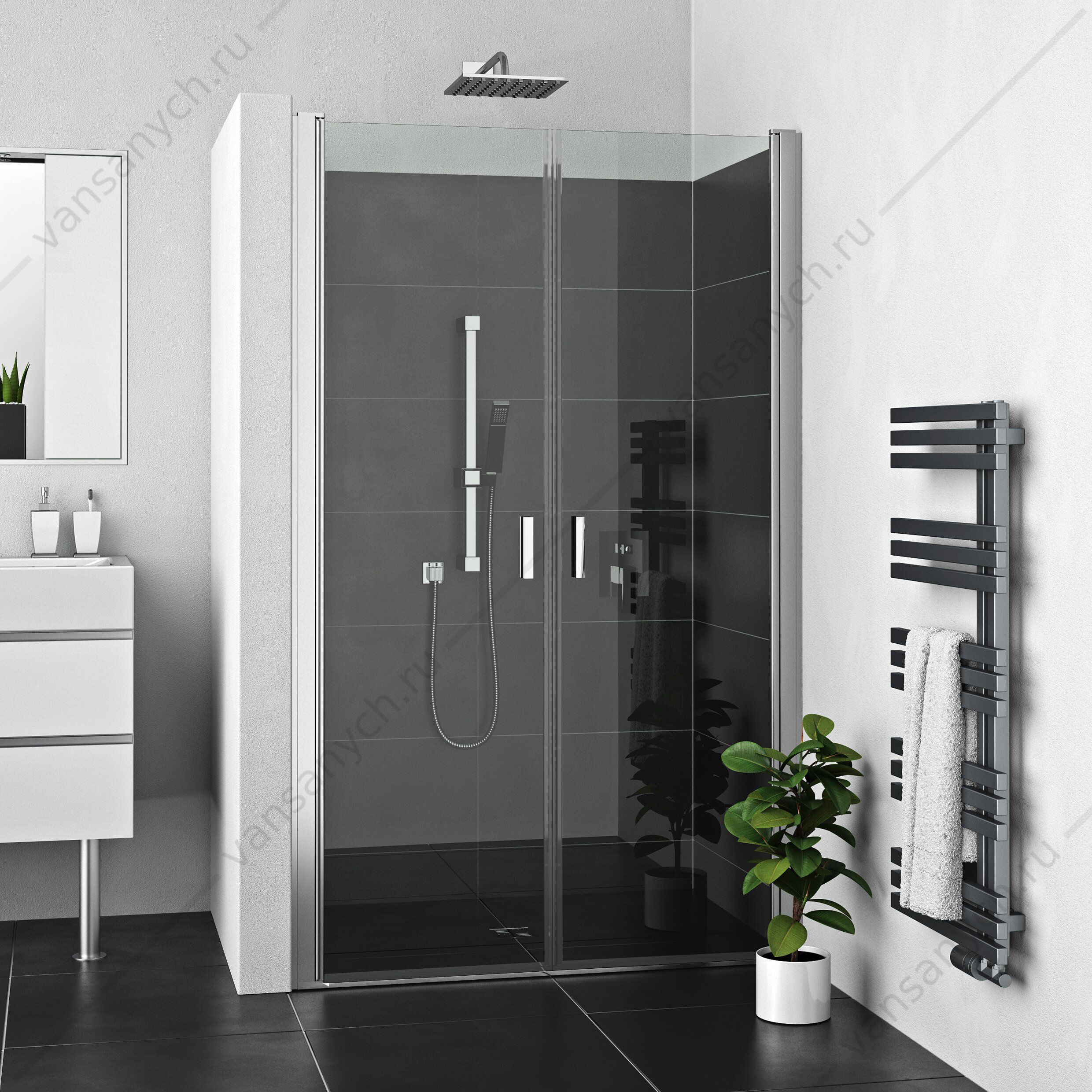 Дверь душевая Roltechnik LEGA LIFT LZCN2/900 900*1958 хром, прозрачн. 5mm  Roltechnik (Чехия) купить в Тюмени (Ван Саныч™)
