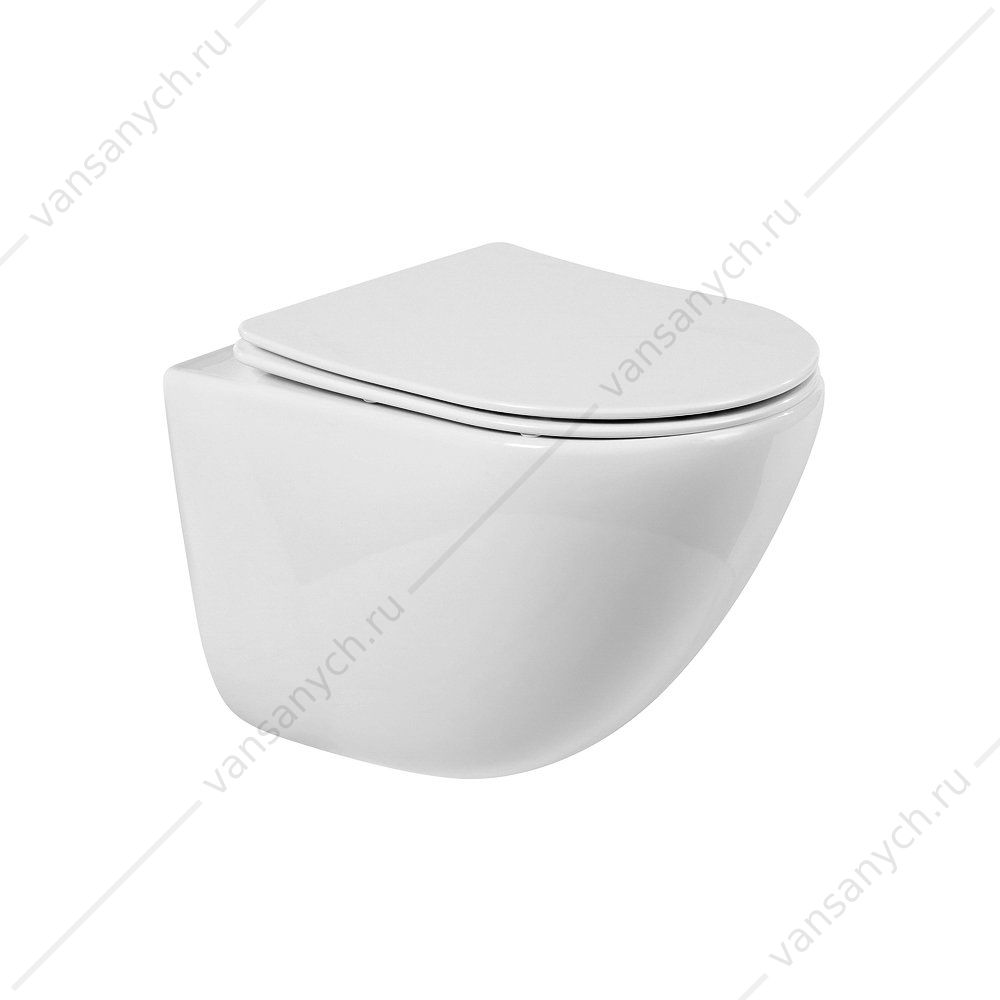 Унитаз безободковый подвесной BELBAGNO AMANDA, белый, BB051CHR Belbagno (Италия) купить в Тюмени (Ван Саныч™)