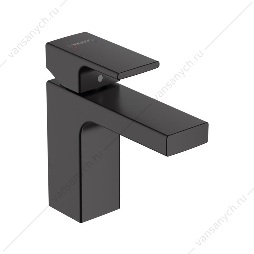Смеситель для раковины Hansgrohe Vernis Shape 100 со сливн. гарнит.  черный 71561670  HANSGROHE (Германия) купить в Тюмени (Ван Саныч™)
