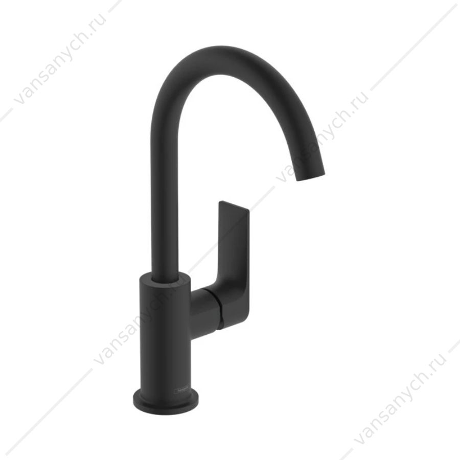 Cмеситель для раковины 210 Hansgrohe Rebris E, поворот. излив, черный 72576670  HANSGROHE (Германия) купить в Тюмени (Ван Саныч™)