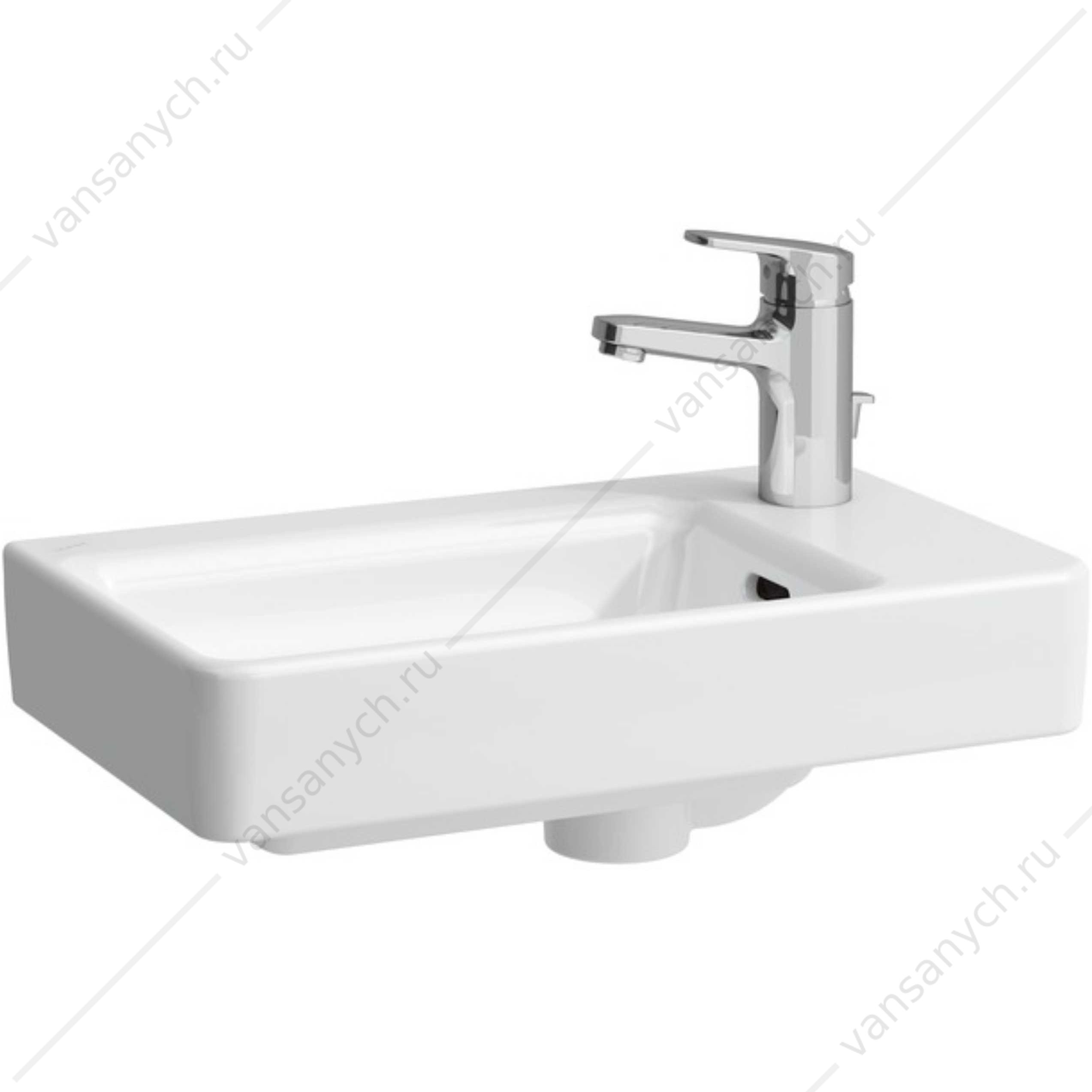 Раковина 48x28 подвесная Laufen Pro правая белая 8.1595.4.000.104.1 LAUFEN (Швейцария) купить в Тюмени (Ван Саныч™)