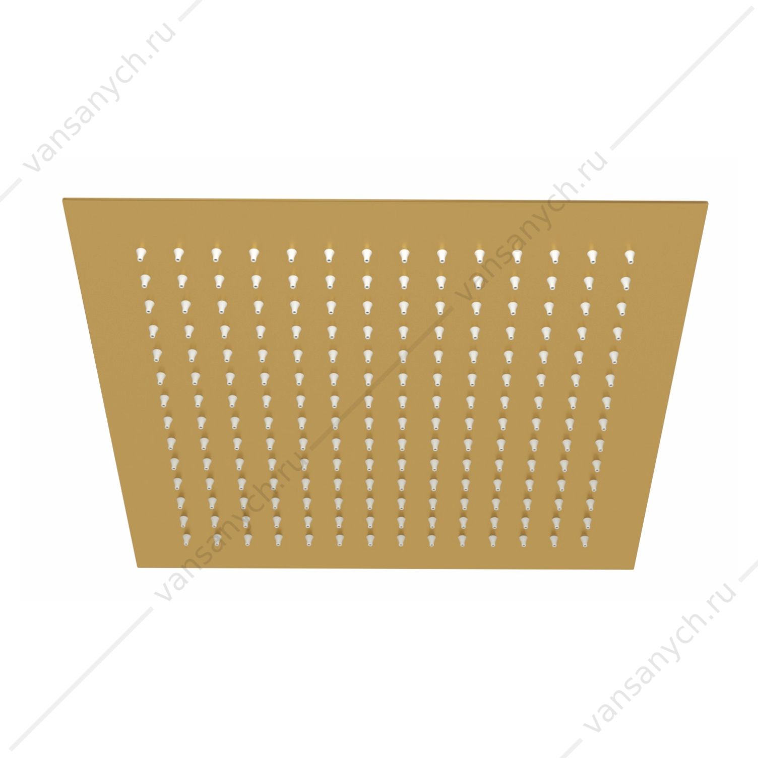 Верхняя душевая насадка 30х30см WasserKRAFT золото матовое А260 WasserKraft (Германия) купить в Тюмени (Ван Саныч™)