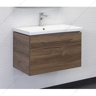 00-00001279 Тумба с раковиной 70 COMFORTY Томари-70 дуб тёмно-коричн. с раковиной Como 70 , 00-00001279CF Comforty (Россия) купить в Тюмени (Ван Саныч™)