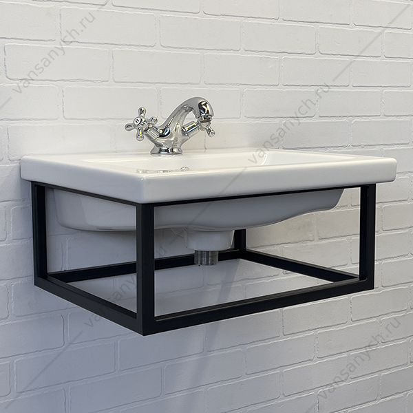00-00013448 Консоль с раковиной 50 COMFORTYCOMO 50 черный муар, 00-00013448CF Comforty (Россия) купить в Тюмени (Ван Саныч™)